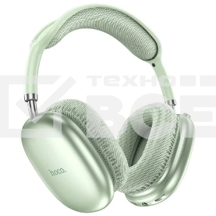Беспроводные/проводные наушники Hoco W35 зеленый, полноразмерные, Bluetooth + проводной, до 40 ч.