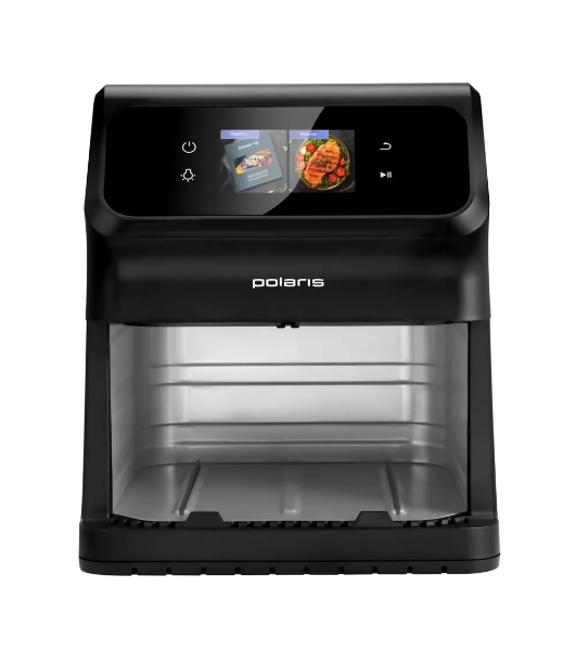 Аэрогриль Polaris PAF 9007WS черный, 1900 Вт, 6.5 л, сенсор, 25 программ