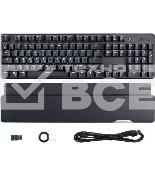 Клавиатура GMNG GG-KB785XW (1901105) беспроводная, USB, Bluetooth/Радиоканал, черный/серый