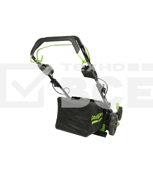 Газонокосилка аккумуляторная GreenWorks GC82LM61S, TwinForce, 82V, 61 см, самоходная, бесщеточная, без АКБ и ЗУ  (2515607)