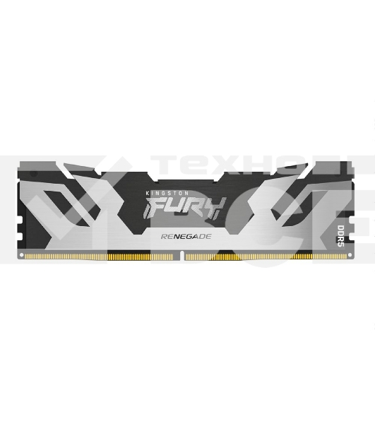 Оперативная память Kingston Fury Renegade, DDR5, 48GB (1x48GB), 6400MHz, CL32, DIMM, с радиатором, серебристый/черный