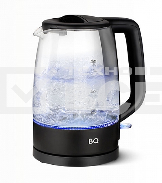 Чайник электрический BQ KT1839G черный. Мощность: 2200 Вт, объем: 1.7 л