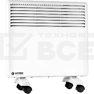 Конвектор Vitek VT-2183 белый, 1000Вт, 20м2, термостат