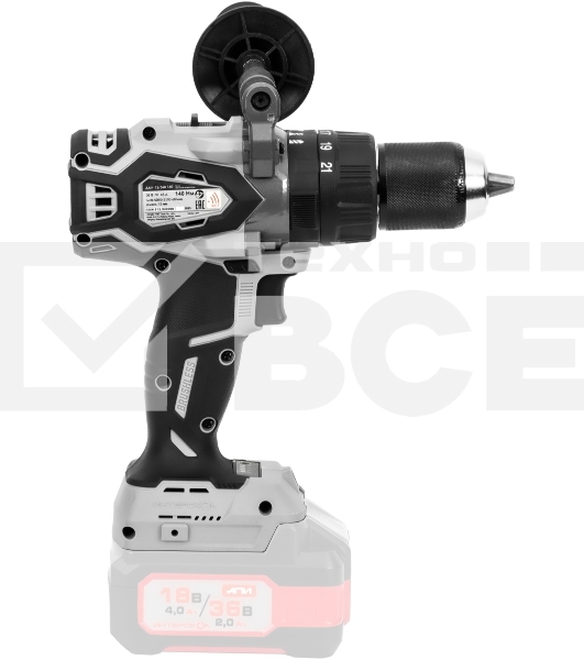 Дрель-шуруповерт аккумуляторная INTERSKOL DAU-13/36V 140