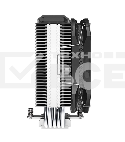 Кулер для процессора DEEPCOOL AS500 черный, 140 мм, алюминий/медь, 1200 об/мин, 26 дБ, 4 pin, 220 Вт, 164 мм