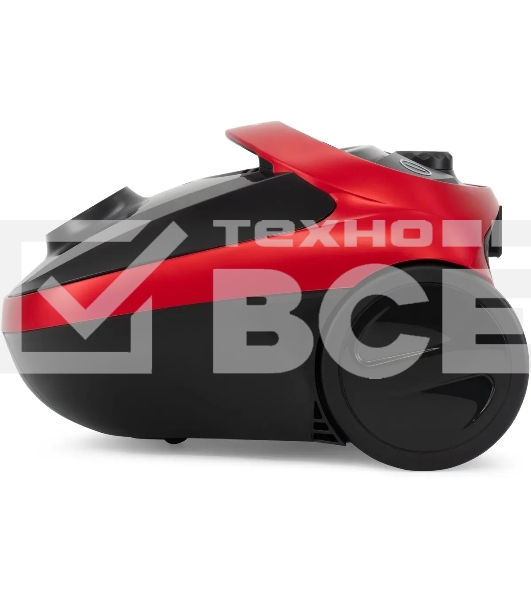 Пылесос Hyundai HYV-B1570 красный/черный, 250/1800 Вт, уборка сухая, пылесборник мешок, 1.5 л (в компл.:1мешок)