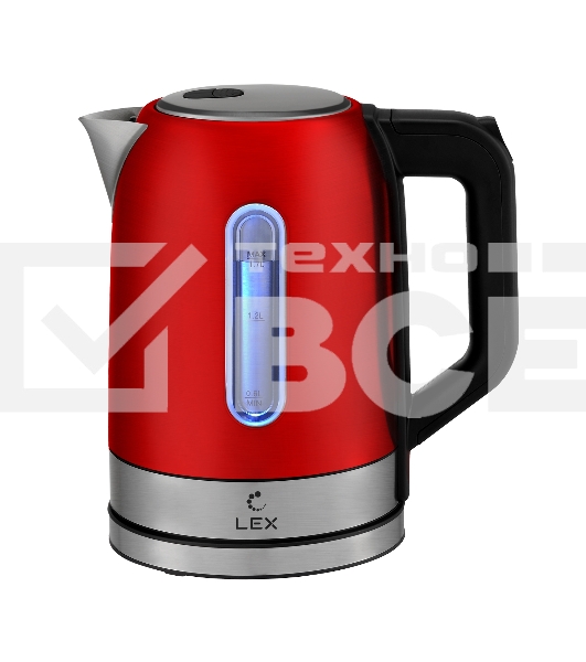 Чайник электрический LEX LX 30018-4 1.7 л, 2200 Вт, красный