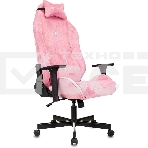Кресло игровое Knight N1 Fabric розовый Velvet 36 с подголов. крестовина металл, фото 1