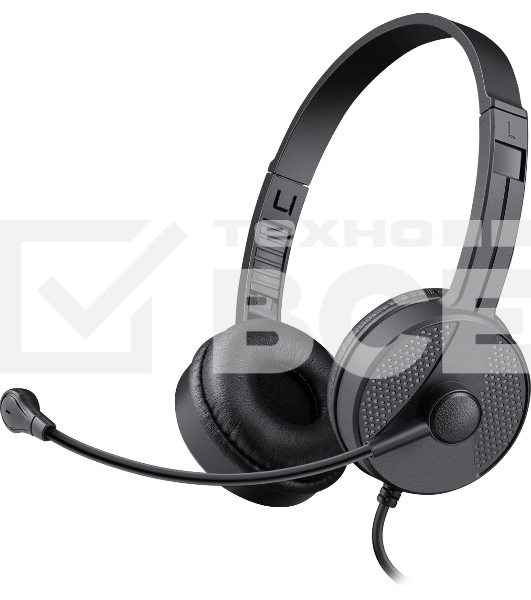 Гарнитура проводная Defender Tune 160 (черный, провод 1.8 м) (63164)