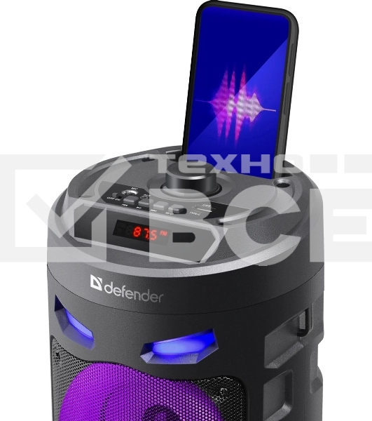 Портативная колонка Defender 16W черный CRASHBOOM