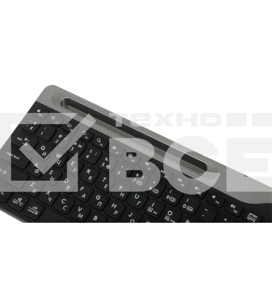 Клавиатура беспроводная A4Tech Fstyler FBK25, USB, Bluetooth/Радиоканал, черный/серый