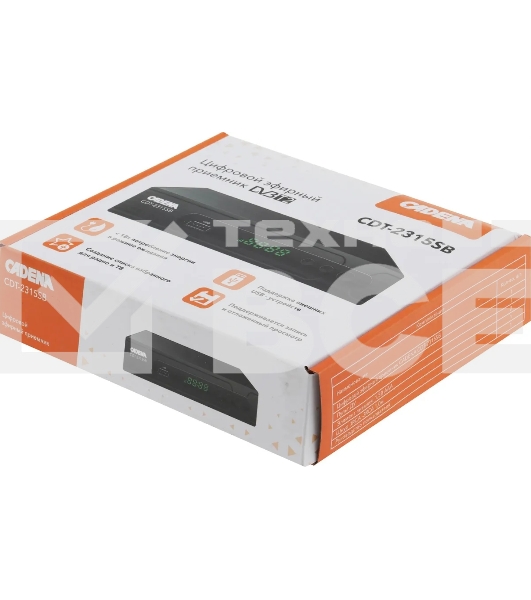 Приставка для цифрового ТВ Cadena CDT-2315SB черный, DVB-T2, DVB-T, HDMI, USB 2.0