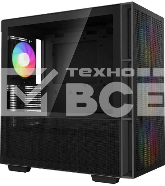 Компьютерный корпус DeepCool CH560 Black (R-CH560-BKAPE4-G-1) (ATX, без БП, 2хUSB, с окном)