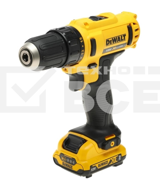 Дрель-шуруповерт DeWalt DCD710D2-QW, Аккумуляторная, 10.8В, 2 АКБ, Кейс