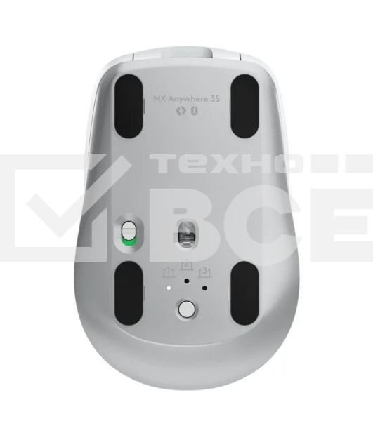 Мышь беспроводная/проводная Logitech MX Anywhere 3S серый, 8000 dpi, радиоканал, Bluetooth, USB, кнопки - 6