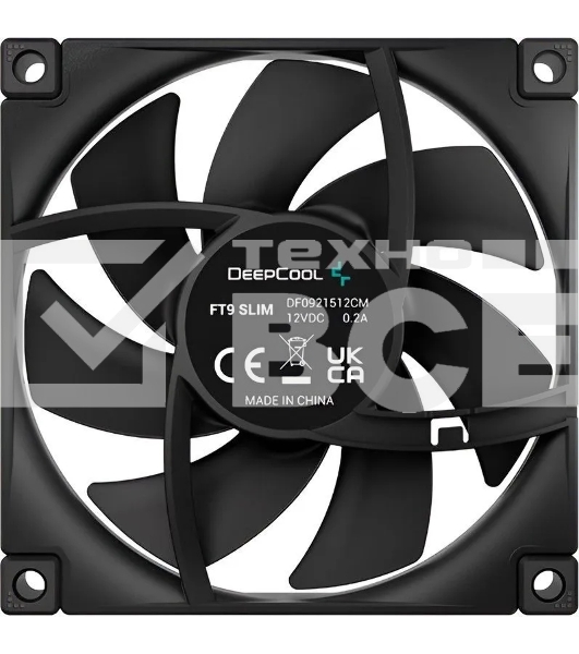 Вентилятор для корпуса DEEPCOOL FT9 SLIM черный, 92 мм, 2950 об/мин, 23.2 дБ, 4 pin