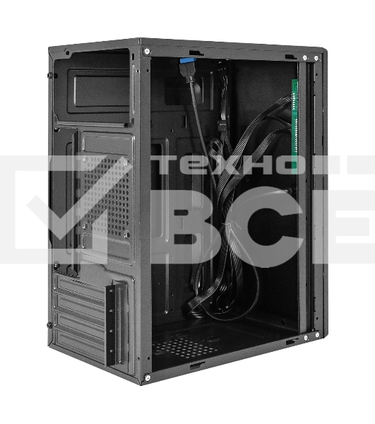 Корпус Minitower ExeGate BAA-408U (mATX, без БП, 2*USB+1*USB3.0, HD Audio, черный)