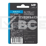 Флеш диск Maxvi MP 128GB USB 2.0 black, монолит с колпачком, металл + ABS пластик, фото2