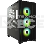 Компьютерный корпус Corsair iCUE 4000X RGb CC-9011204-WW Tempered Glass Mid-Tower, Black, фото 1
