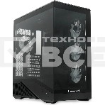 Компьютерный корпус без блока питания HSPD F711-TGbK-ARGB, Panoramic Full Tower, черный, TG, 0.7 SPCC, 4x120мм ARGB ATX, mATX, mITX 190/420/280мм 2x2.5', 2x3.5', 7xPCI 1xUSB-A 3.0, 1xUSB-C 445x235x475мм, фото7