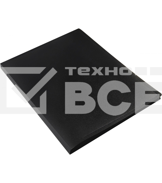 Папка с металлическим пружинным скоросшивателем Silwerhof Eco A4, пластик, 0.5мм, черный