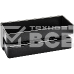 Полочка прямая из высокопрочного АБС пластика, ЧЕРНАЯ матовая, глубокая BRIMIX 5679, фото 1