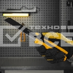 Нож Denzel 25 мм, сменное лезвие, SK4, корпус из TPR, метал. направляющая, винтовой фиксатор, фото6