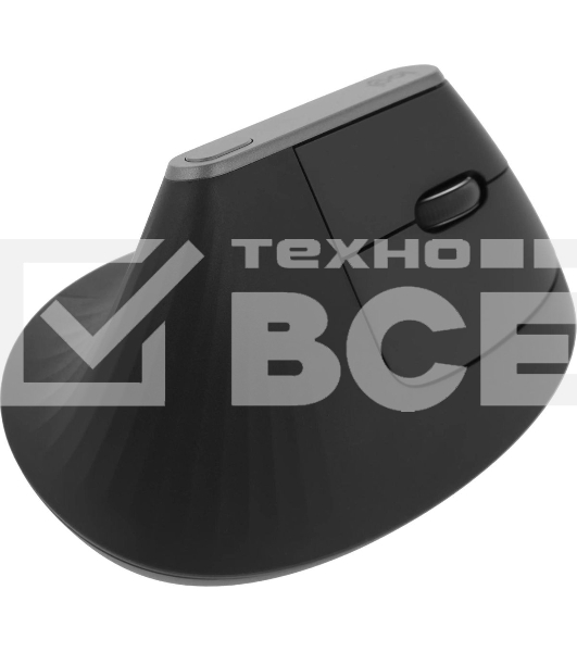Мышь беспроводная/проводная Logitech MX Vertical графитовый, 4000 dpi, радиоканал, Bluetooth, USB, кнопки - 6