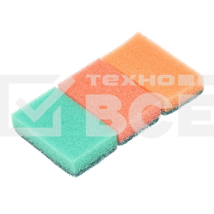 Губки для посуды Mini, 79x49x23 мм, 3 шт., Россия Elfe