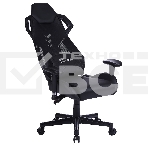 Кресло игровое Cactus CS-CHR-090BL черный, сиденье черный, эко.кожа, крестовина пластик, пластик черный, фото16