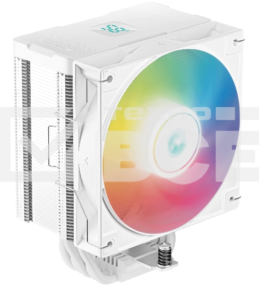 Кулер для процессора DEEPCOOL AG500 DIGITAL WH ARGB белый, 120 мм, алюминий/медь, 1950 об/мин, 29.4 дБ, 4 pin, 240 Вт, 158 мм