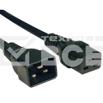 Кабель Hyperline PWC-IEC19-IEC20-3.0-BK Кабель питания IEC 320 C19 - IEC 320 C20 (3x1.5), 3 м, фото 1