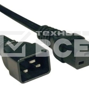 Кабель Hyperline PWC-IEC19-IEC20-3.0-BK Кабель питания IEC 320 C19 - IEC 320 C20 (3x1.5), 3 м