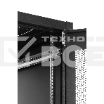 Шкаф серверный напольный ЦМО ШТК-Э, IP20, 48U, 2254х600х1000 мм (ВхШхГ), дверь: перфорация, боковая панель: сплошная, разборный, цвет: чёрный, фото4