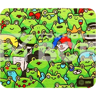 Коврик для мыши Cactus Frogs 300x250x3мм (CS-MPC-D09M)
