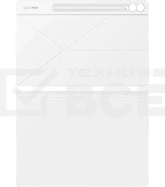 Чехол Samsung для Samsung Galaxy Tab S9+/S9 FE+/S10+ Smart Book Cover поликарбонат/полиуретан белый (EF-BX810PWEGRU)