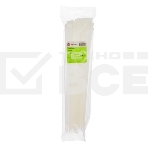 Нейлоновые стяжки Fortisflex КСС 5х400 мм белый 100 штук, фото2