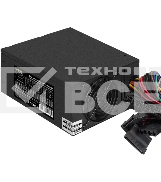 Блок питания серверный ExeGate ServerPRO-500ADS (EX235029RUS), 500Вт, 2х80мм, черный