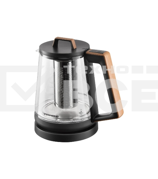 Чайник электрический Redmond KG-251 черный с деревом