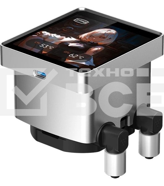 Система охлаждения PCCooler DT360 ARGb Display WH (300W, 360мм, LED temp., белый, ARGb/Fans: 3x120мм, 83.83CFM, 3000RPM/Pump height 62мм, 15dBA, 2600RPM, Rad thickness 27мм/S: 1851, 1700, 1200, 115X, AM5, AM4)