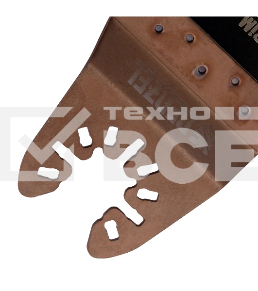 Насадка для МФИ Denzel режущая прямая, BiM, по металлу и дереву, 65 x 1,2 мм, мелкий зуб