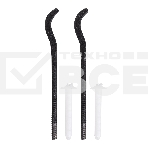 Комплект плоских кронштейнов Royal Thermo с дюбелями 7,2х170мм, черные, фото2