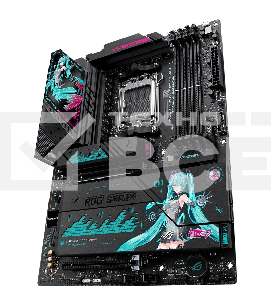 Материнская плата ASUS ROG STRIX X870E-H GAMING MIKU AM5 ATX 4xDDR5 2xPCIEx16 4xM.2 3xUSB-C HDMI 5GLAN Wi-Fi 7 
