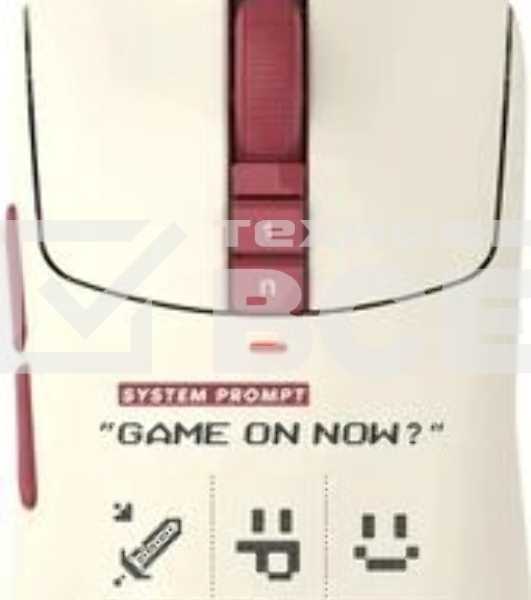 Мышь беспроводная/проводная A4Tech Bloody R72 Ultra Duo белый/красный/рисунок, 20000 dpi, USB Type-A/Type-C, радиоканал, кнопки-7