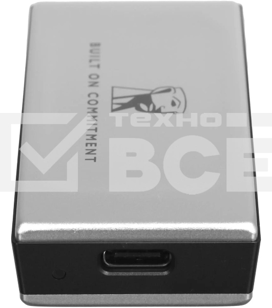 Внешний SSD Kingston XS2000, 4TB, USB 3.2 Gen 2x2 Type-C, R/W 2000/2000, серебристый