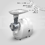 Мясорубка электрическая Бриз М 21.23 белый, 1000 Вт, 1.3 кг/мин, защита от перегрузки, насадки - 3, фото4