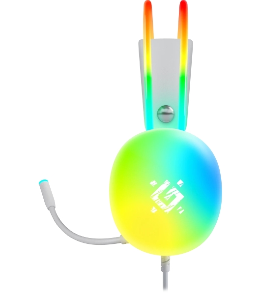 Гарнитура Defender Ignis белый, проводная, подсветка