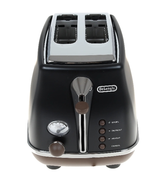 Тостер DeLonghi CTOV2103.BK черный, 900 Вт, 2 слота