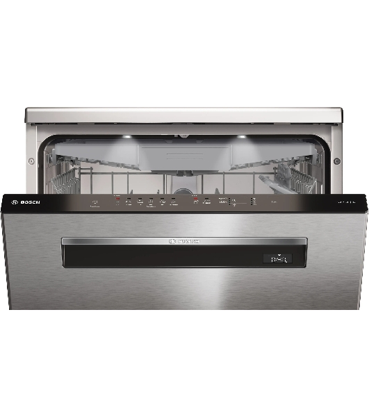 Посудомоечная машина Bosch SMP6EMI86Q, нержавеющая сталь, 60 см, 13 компл., сушка теплообменник, класс A