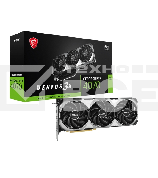 Видеокарта MSI RTX4070 VENTUS 3X E 12GB GDDR6X 192bit 3xDP HDMI 3FAN RTL